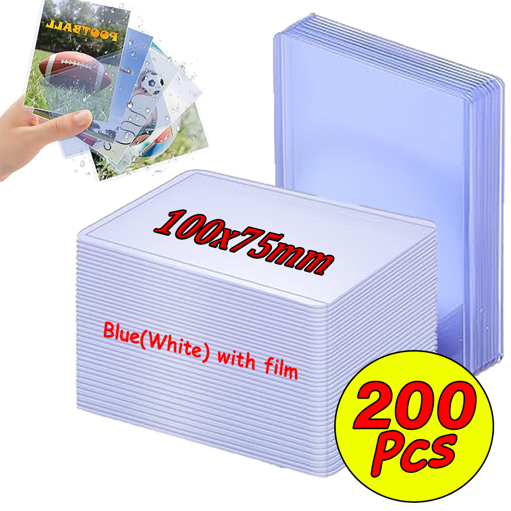 Card Penny Sleeve - 1-200 ชิ้น 35PT โปร่งใสการ์ดแข็งพลาสติกเบสบอลเกมการ์ดแขนตัวป้องกันสำหรับสะสมกีฬาการ์ด